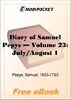 Diary of Samuel Pepys - Volume 23 for MobiPocket Reader