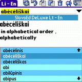 English Talking SlovoEd Deluxe Lithuanian-English & English-Lithuanian dictionary for Palm OS