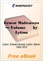 Ernest Maltravers, Volume 1 for MobiPocket Reader