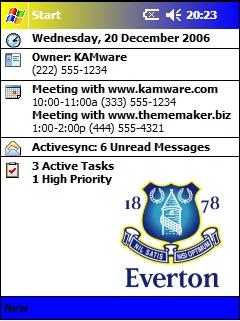 Everton AMF Theme for Pocket PC