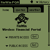 FinWin PDA