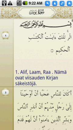 Finnish Quran Lite