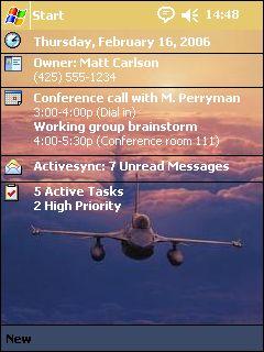Fly High F-16 Fighting Falcon AV Theme for Pocket PC
