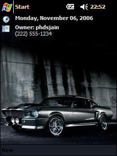Ford 1967 Shelby GT500 2 ph Theme for Pocket PC