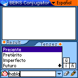 French Verbs Conjugator for Palm OS