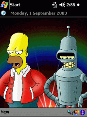 Futurama - Homer & Bender Theme for Pocket PC
