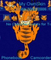 Garfield Cat Scratch Blue Theme
