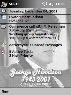 George Harrison Theme for Pocket PC