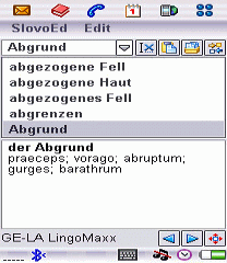 German-Latin and Latin-German dictionary (UIQ2.x)