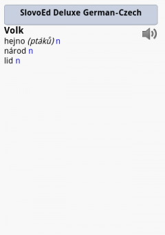 German Talking SlovoEd Deluxe Czech-German & German-Czech Dictionary for Android