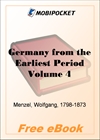 Germany from the Earliest Period, Volume 4 for MobiPocket Reader