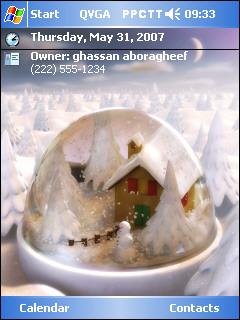 Glass ice gh Theme for Pocket PC