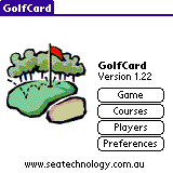 GolfCard Pro for Palm OS
