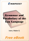 Grammar and Vocabulary of the Lau Language for MobiPocket Reader