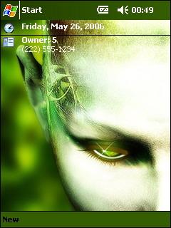 Green 652 gh Theme for Pocket PC