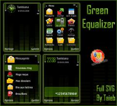 Green Equalizer SVG Theme