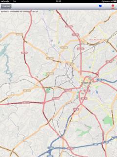 Greenville, Spartanburg, South Carolina Street Map for iPad