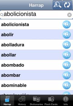 Harrap's French-Spanish & Spanish-French Dictionary (iPhone)