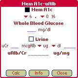 Hemoglobin A1C / Microalbumin Calculator