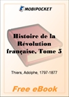 Histoire de la Revolution francaise, Tome 5 for MobiPocket Reader
