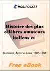 Histoire des plus celebres amateurs italiens et de leurs relations avec les artistes, Tome IV for MobiPocket Reader