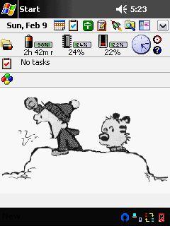Hobbes the traitor Animated Theme for Pocket PC
