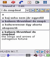 Hungarian-English and English-Hungarian Extended dictionary (UIQ2.x)
