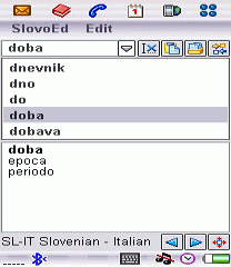 Italian-Slovenian and Slovenian-Italian dictionary (UIQ2.x)