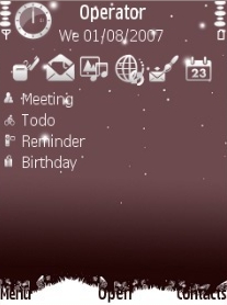Snow Theme for Symbian S60 3rd Edition