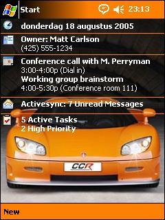 Koenigsegg CCR front OVR Theme for Pocket PC