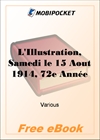 L'Illustration, Samedi le 15 Aout 1914, 72e Annee, No. 3729 for MobiPocket Reader