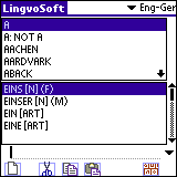 LingvoSoft Dictionary English - German for Palm OS