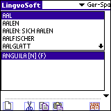 LingvoSoft Dictionary German - Spanish for Palm OS