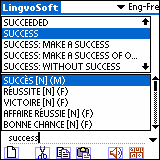 LingvoSoft Talking Dictionary 2006 English - French for Palm OS