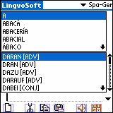 LingvoSoft Talking Dictionary 2006 Spanish - German for Palm OS