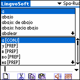 LingvoSoft Talking Dictionary 2006 Spanish - Russian for Palm OS