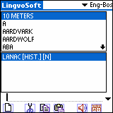 LingvoSoft Talking Dictionary English - Bosnian for Palm OS