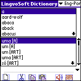 LingvoSoft English-Portuguese Talking Dictionary for Palm OS