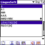 LingvoSoft English-Turkish Talking Dictionary for Palm OS