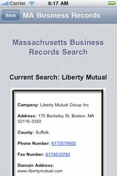 Massachusetts Business Records Search