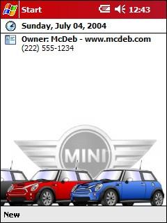 Mini Coopers Theme for Pocket PC