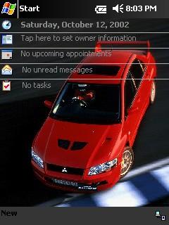 Mitsubishi Lancer Evo VII Theme for Pocket PC