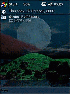 Moon Blue RP Theme for Pocket PC