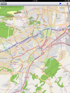 Mulhouse Street Map for iPad