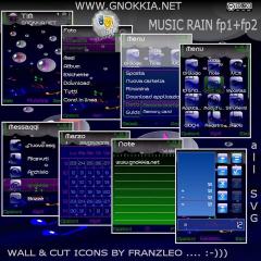 Music Rain Theme for Symbian S60 3rd Edition