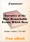 Narrative of the Most Remarkable Events Which Occurred In and Near Leipzig for MobiPocket Reader