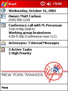 New York Yankees Theme for Pocket PC