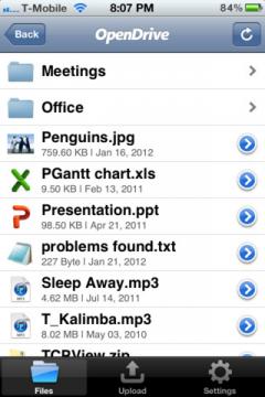 OpenDrive for iPhone