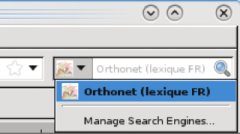 Orthonet (French lexicon) - Firefox Addon