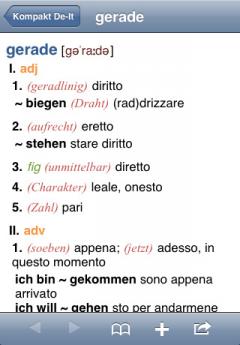 PONS Compact Dictionary Italian - German - Italian (iPhone/iPad)